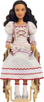 Mattel Universal Wicked Nessarose Fashion Doll & Accessories, Including Wheelchair, with Brown Curly Hair, Poseable & Removable Ballroom Look