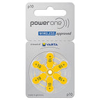 PowerOne Hearing Aid Batteries Size 10, PR70 (60 Batteries) + Battery Keychain Kit
