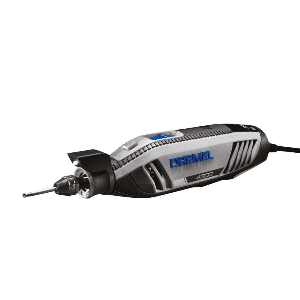 Dremel 4300-5/40 Rotary Tool Kit with LED Light - 5 Attachments & 40 Accessories - Ideal for Grinding, Cutting, Wood Carving, Sanding, and Engraving