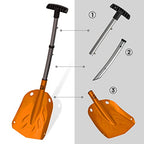 G2 Avalance Kit: Lightweight Aluminum Alloy Snow Shovel with Snow Probe and Storage Bag, Folding Design, Easy to Storage and Carry (Orange)