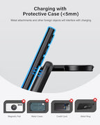 SwanScout Charging Station for Samsung S24 Ultra, SwanScout 703S, Wireless Charger for Samsung S24+/S24/S23 Ultra/S23/S22/Note 20, Galaxy Watch 6/6 Classic/5/4, Galaxy Buds 2 Pro/Pro (for Travel)