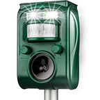 Ultrasonic Solar Animal Repeller - Cat Repellent Outdoor, Dog, Squirrel, Raccoon, Skunk, Rabbit, Rodent, Fox, Deer, etc