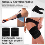 4 Pcs Thigh Wraps & Arm Trimmers Set Thigh and Arm Sweat Bands Slimmer Hamstring Brace Leg Wrap Compression for Weight Loss Women & Men Workout Fitness Sauna Accessories Black
