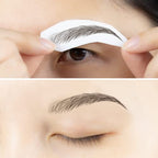| Waterproof Eyebrow Tattoo Stickers. A real hair stroke look. Hair replacement without surgery. Solution for hair loss. Bushy Tinted eyebrow tattoos. (New Miami, Dark Brown)