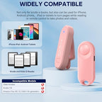 RF Remote Control Page Turner for Kindle Paperwhite,Kindle Accessories Remote Photo and Video for E-Book iPhone iPad Android Tablets Reading Novels Comics Remote Control Extenders(Pink)