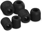 Comply 600 Core Series | Memory Foam Replacement IEM Ear Tips for Truthear, Sennheiser, Moondrop & More | Superior Noise Isolation, Ultimate Comfort, Secure Fit | Black (S/M/L) (3 Pairs)