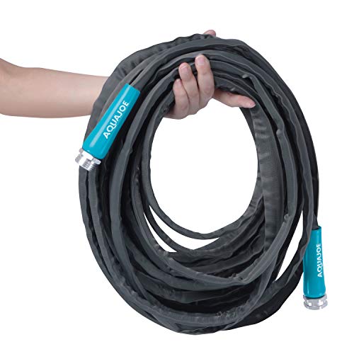AQUE JOE AJFJH50-PRO 1/2" x 50ft Flexible Fiberjacket Garden Hose