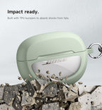 SURITCH Case Cover for Bose Ultra Open Earbuds(2024), Shockproof Protective Cover for Bose Ultra Open Wireless Ear Earbuds Charging Case Accessories with Carabiner, Green