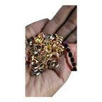 10 Stainless Steel Hair Beads for Loc Braids Twist and Natural Hair, Loc Beads, Dreadlock Hair Accessories, Loc Jewelry (8mm, Gold)