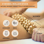 Nuddspa Wood Therapy Massage Tools 6 Pcs, Lymphatic Drainage Massager, Maderoterapia Kit, Anti Cellulite Complete Body Sculpting Tools for Total Relaxation & Relief (6 Pack)