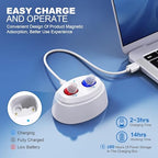F&Kcoptee Rechargeable Hearing Aids for Seniors & Adults with Volume Control, CIC Invisible-in-Canal Digital Hearing Amplifier, Assist Devices with Charging Case