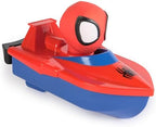 Swimways Marvel Spidey Air Boat, Swimming Pool Accessories & Kids Pool Toys, Spiderman Party Supplies & Bath Toys for Kids Aged 4 & Up