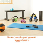 Amazon Basics Neoprene Coated Hexagon Workout Dumbbell Hand Weight, 30 Pounds, 15 pound (Set of 2), Dark Grey