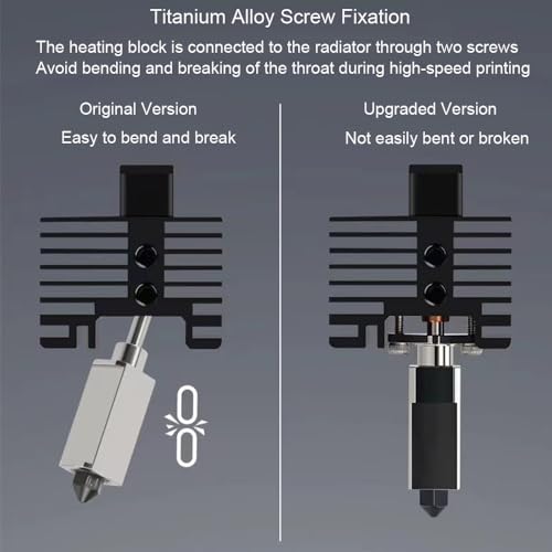 Hotend for Lab P1P P1S Print Head 24V 48W Ceramic Heater Cartridge Thermistor Removable 0.4MM Hardened Steel Nozzle High Temperature Sensor Heating Tube Kit Wrench Replacement