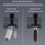 Hotend for Lab P1P P1S Print Head 24V 48W Ceramic Heater Cartridge Thermistor Removable 0.4MM Hardened Steel Nozzle High Temperature Sensor Heating Tube Kit Wrench Replacement