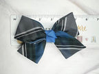 Plaid Hair Bow with Tail/Back to School Uniform Plaid Fabric/First day of School/Plaid Accessories/Alligator Clip/School Uniform Plaid (Plaid 62)