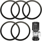 5 Pcs Blender Gasket Replacement Rubber Ring Seal Rings Gaskets Part Compatible with Ninja NC301 CREAMi Ice Cream Maker 16OZ Replacement Parts Accessories Blender