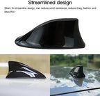 for 2015-2019 Hyundai Sonata-Elantra Ebony Shark Fin Roof Antenna Cover Silver Easy Installation and Direct Replacement (Black)