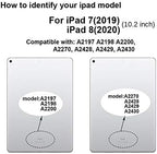 for iPad 7th/8th Generation Screen Replacement Digitizer 10.2"(A2197,A2198,A2200,A2270,A2428,A2429,A2430),for iPad 7/8 Screen Replacement Parts(NO LCD),+Home Button+Pre-Installed+Repair Tools(Black)