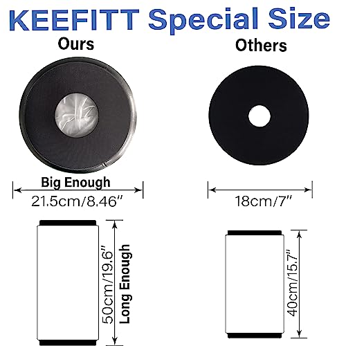 Knee Cast Cover for Shower Fit Knee Circumference 11.8" to 22.8", Waterproof Shower Bandage and Cast Protector for Knee Replacement and ACL Surgery, Wound, Burns Watertight Protection (New M2)