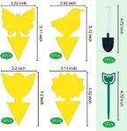 Glovv 36 Pack Fruit Fly Traps for Indoors, Fungus Gnats Killer Trap, Yellow Sticky Traps for Plant Gnat for Houseplant, Mosquitos, Flying Insect, White Flies
