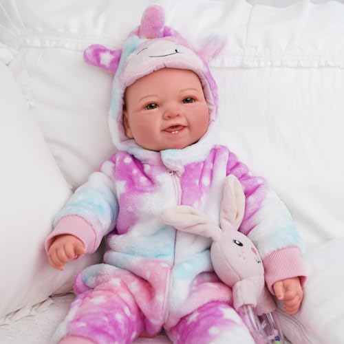 BABESIDE Baby Dolls, 17inch Large Realistic Cute Soft Body Baby Doll Real Life Baby Dolls with Accessories for 3+ Year Old Girls Gifts, Pretend Play, Collection