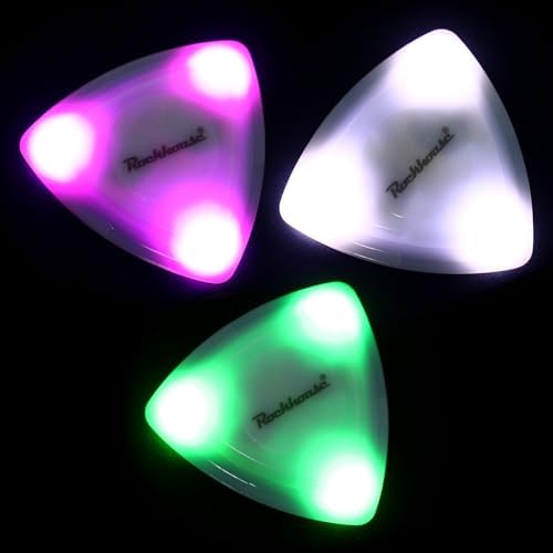SUPVOX 3pcs Guitar Pick Guitar Picks Acoustic LED Guitar Picks Acoustic Guitar Picks Ukulele Picks Guitar Picks Medium Guitar Thumb Picks Replacement Guitar Picks Luminous Guitar Picks