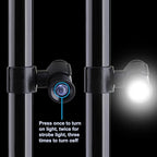 Ergoactives,LLC LightBaum- Adjustable LED Flashlight for Crutches, Canes, & Walkers, Helps Prevent Falls During Dark Hours, Perfect Illumination Allows Users to See at Night (Universal Tube Mount)