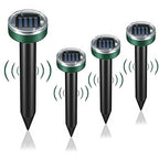 Gopher Repeller Ultrasonic Solar Mole Repellent 4 Pack Solar Mole Repellent & Gopher Repellent Ultrasonic Solar Powered Waterproof for Yard & Garden