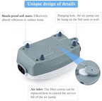 HITOP Dual Outlet Aquarium Electric Air Pump, Whisper Adjustable Fish Tank Aerator, Quiet Oxygen Pump with Accessories for 20 to 100 Gallon (2 outlets)