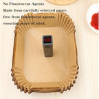 Air Fryer Paper Liners, 100PCS Rectangle 8.6"x5.5" Disposable Parchment, AirFryer Accessories Non-Stick Baking Paper for Ninja Foodi Dual Zone Air Fryer DZ201/DZ401/DZ550