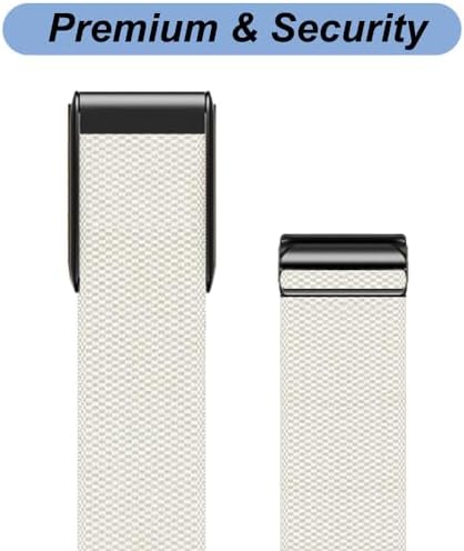 Emilydeals Bands for Whoop 4.0 - Replacement Nylon Knit Watch Strap Wristband with U-shaped Metal Frame Fitness & Activity Tracker Accessories
