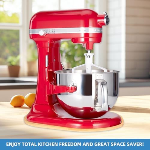 Bamboo Mixer Slider Mat for Kitchenaid 6-8 Qt Stand Mixer,Kitchen Appliance Slider Mat, KitchenAid Mixer Accessories, Mixer Appliance Moving Tray For KitchenAid, Countertop Mixer Mover Slider Board