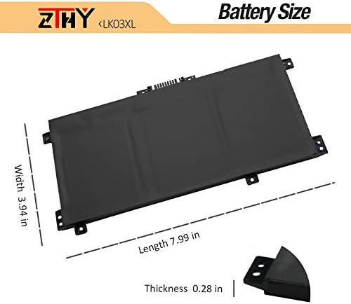 LK03XL L09281-855 Battery Replacement for HP Envy X360 15-bp 15-bq 15-cn 17-ae 17-ce 17-bw 15-cr0xxx 15m-bp1xx 15m-cn0xxx 15-cn1xxx 15m-cp0xxx 15m-bp0xx bq021dx bp112dx 17m-ce1013dx ce0xxx ae0xxx