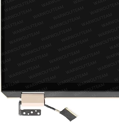 15.6in LCD UHD Touch Screen Digitizer Replacement Whole Hinge-up Assembly for HP Spectre X360 15-EB 15-EB0073TX 15-EB0081NR 15-EB0083NR 15-EB1043DX L97633-001 (OLED Cable Version, Brown)