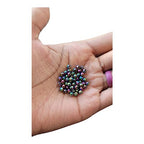 Faceted Hematite Crystal Dreadlock Loc Sprinkles Mix Hair Beads, Loc Jewelry, Dreadlock Accessories (Rainbow)