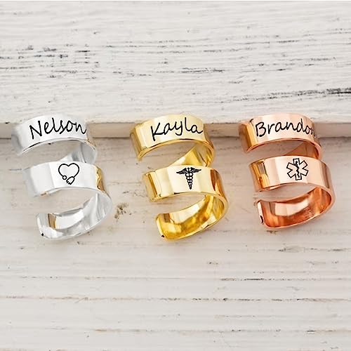 Personalized Stethoscope Name Tag Custom Stethoscope ID Charm Accessories Nurse Gifts for Doctor Vet