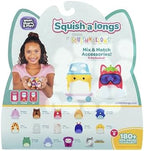 Squish-a-longs 14 Pack - Series 2, Wave 2 - (14) 1” Mini-Squish with (4) Accessories, (1) Ring Attachment, and (1) Collector’s Guide - Collect, Trade, & Play