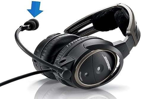 LEFXMOPHY for Bose A20 Aviation Headset Mic cover, Replacement for Bose A30 Microphone Spongue Pop filter 3-Pack Foam Cover WindScreen (Not for Proflight Series 2)