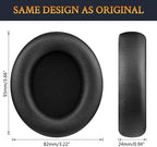 SOULWIT Replacement Earpads for Beats Studio Pro Wireless Noise Cancelling Headphones, Cushions Ear Pads with Soft Protein Leather, Noise Isolation Foam - Black