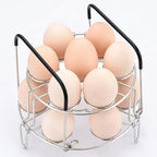 GREATLINK Egg Steamer Rack - Stainless Steel Trivet for 6, 8 Quart Pressure Cooker, Compatible for Instant Pot Accessories, Cooks 14 Eggs, Stackable Steaming Holders for Eggs, 2 Packs