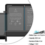 A1582 A1502 Battery, Replacement Battery A1502 for MacBook Pro 13 inch Retina [ Early 2015, Mid 2014, Late 2013 ] A1493 - High-Performance and Longevity [11.36V 74.9Wh 18Months Warranty]