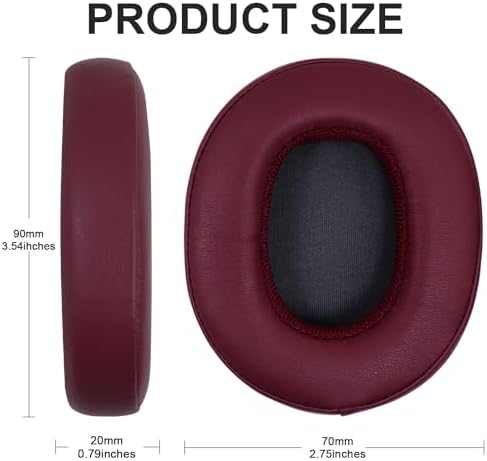 Replacement Ear Pads for Skullcandy Crusher Wireless/Evo/ANC Hesh 3/EVO/ANC, Headphones Earpad Cushions, Headset Ear Covers Also Fit Skullcandy Venue Wireless Headphones