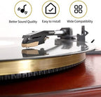 Record Player Needle, Upgraded Record Player Cartridge with Diamond Stylus Replacement for Crosley, ION, LP, Phonograph, and More (Gold)
