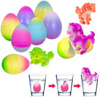 6 Pack Unicorn Hatching Surprise Eggs - Grows 600%- Easter Birthday Gifts for Kids Boys Girls Easter Basket Stuffers Eggs Fillers Party Favors