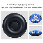 Snow Tube - Super Big 47 Inch Inflatable Snow Sled - Heavy Duty Snow Tube Made by Thickening Material of 0.8mm - Leisure Winter Inflatable Snow Tube with Waterproof Carrying Bag Repair Kit Kids Adults