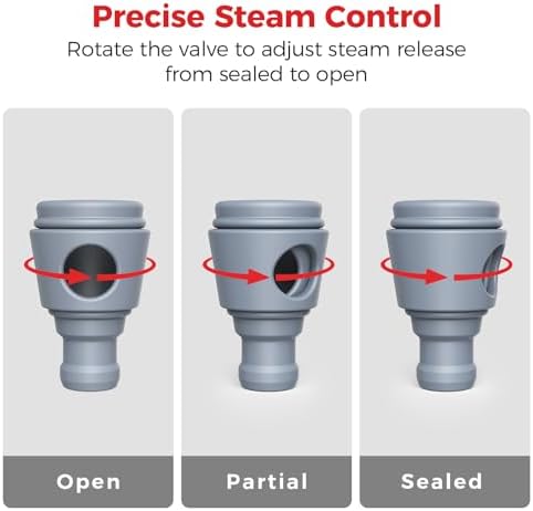Goldlion Adjustable Steam Release Valve Compatible with Ninja Crockpot Slow Cooker - Steam Control Plug & Pressure Seal Accessories for Ninja Foodi Possiblecooker Pro, 2 Pack