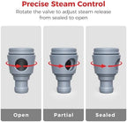 Goldlion Adjustable Steam Release Valve Compatible with Ninja Crockpot Slow Cooker - Steam Control Plug & Pressure Seal Accessories for Ninja Foodi Possiblecooker Pro, 2 Pack