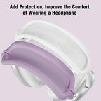 Case for Airpods Max Headphones,Ear Pad Case Cover/Ear Cups Cover/Headband Cover for AirPods Max(USB-C/Lightning)(2024/2020),Silicone for Apple Airpod Max, Accessories Cases(Lavender Purpl)