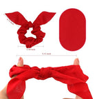 20 Pack Satin Hair Accessories for Women - Bow Scrunchies, Bunny Ear Hair Ties with Tails for Thick Hair and Girls